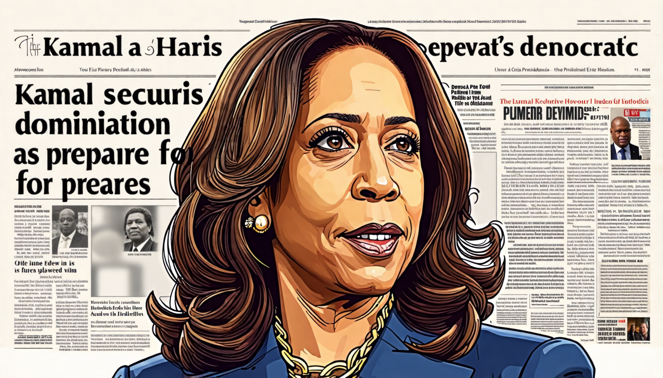 Kamala Harris Secures Democratic Nomination as She Prepares for 2024 Presidential Election